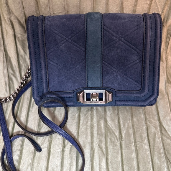 Rebecca Minkoff Handbags - Rebecca Minkoff Blue Suede Purse
